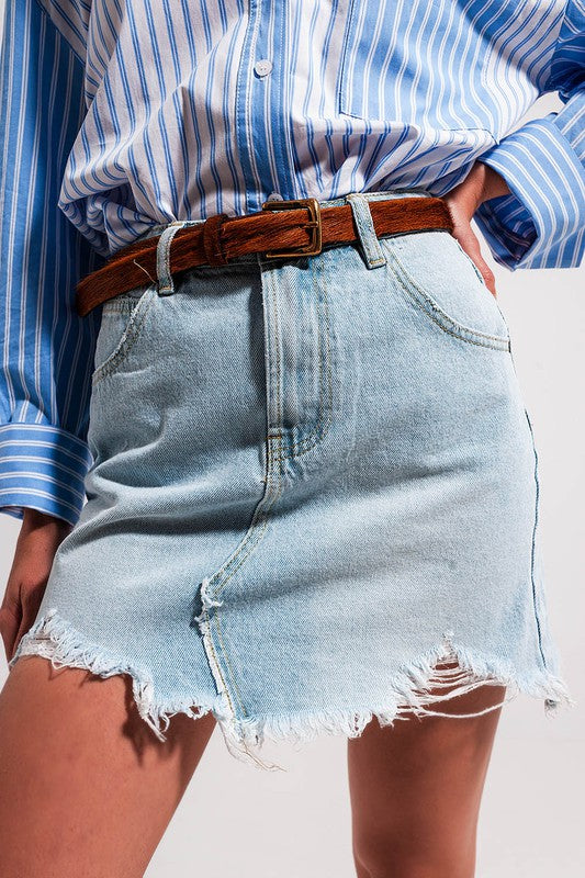 Stay With Me Denim Skirt