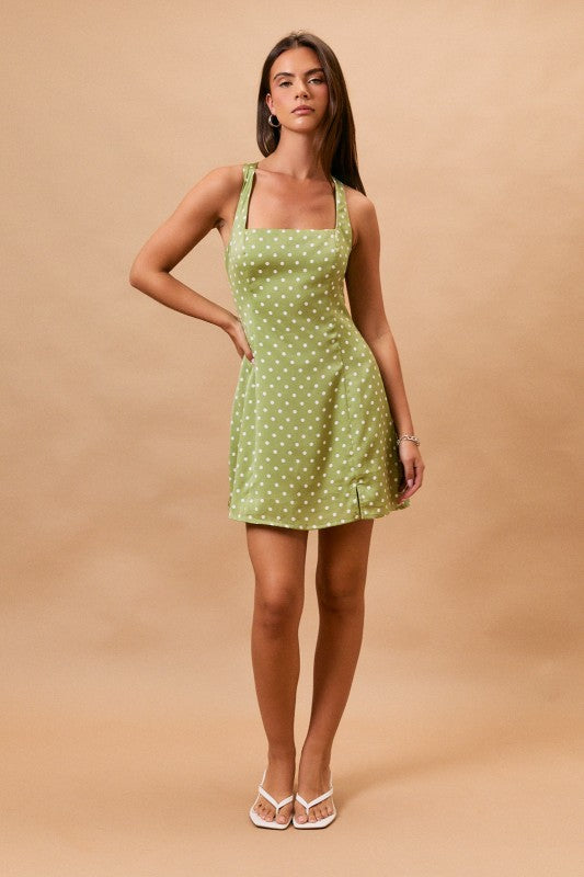 Out To Brunch Mini Dress Green / X Small