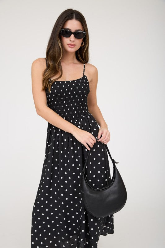 Sure Thing Polka Dot Midi Dress