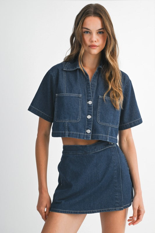 Too Well Denim Top