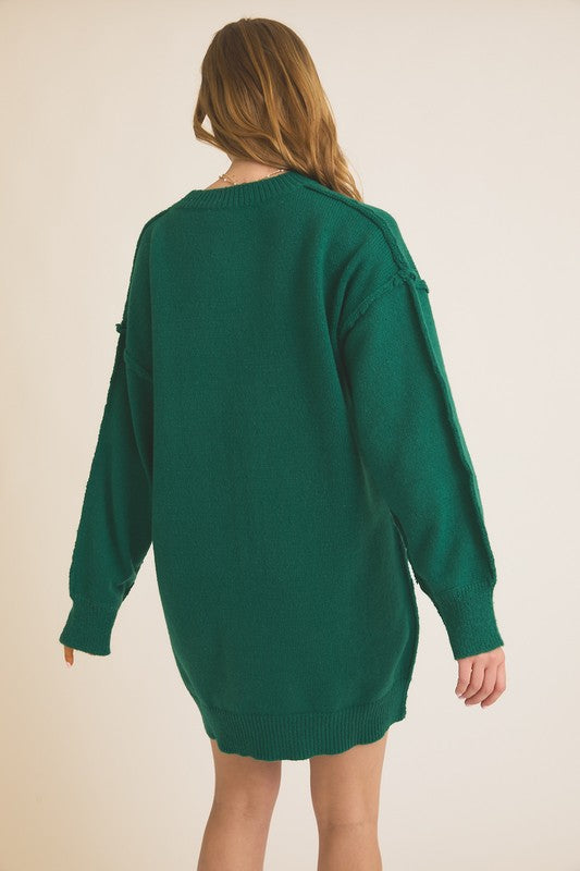 All I Need Sweater Dress Large / Hunter Green All I Need Sweater Dress Large / Hunter Green