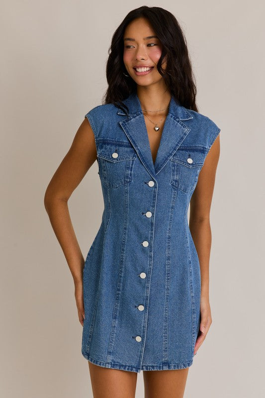 The Gretchen Denim Dress Small The Gretchen Denim Dress Small