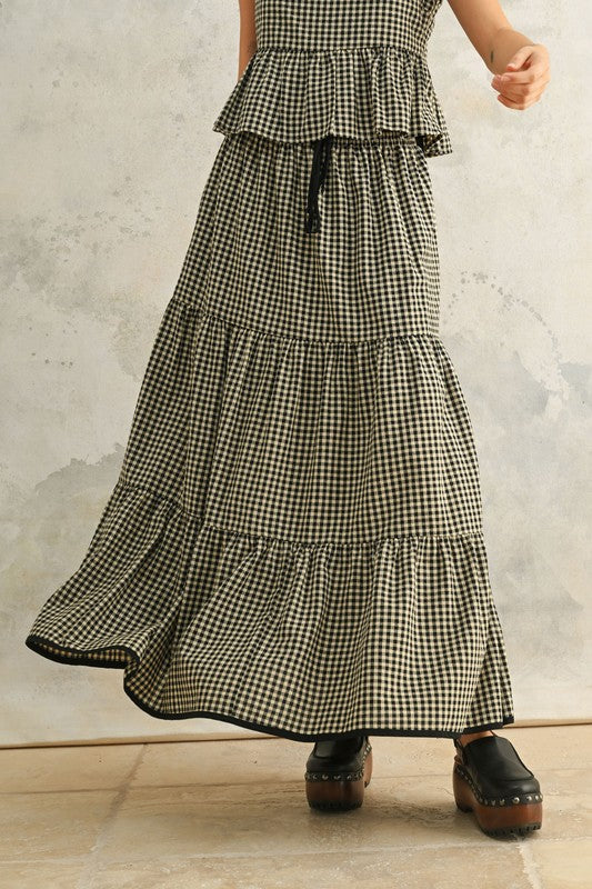 Go For It Gingham Skirt