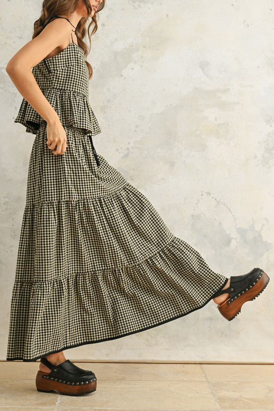 Go For It Gingham Skirt