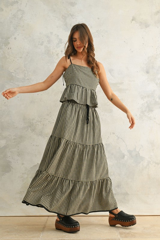 Go For It Gingham Skirt
