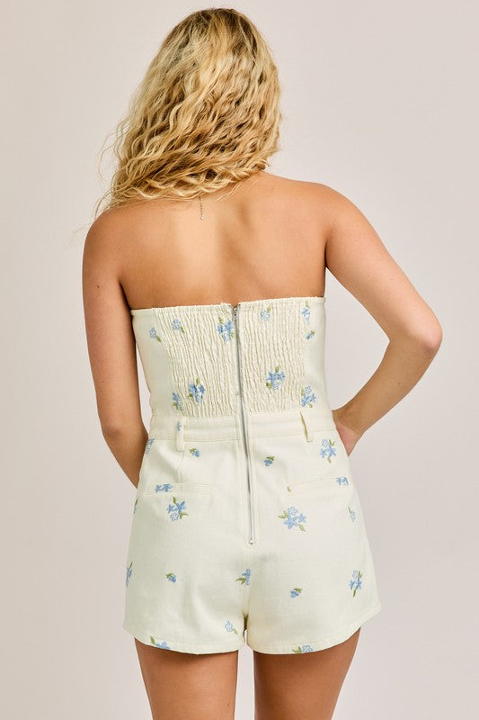 All You Said Denim Romper