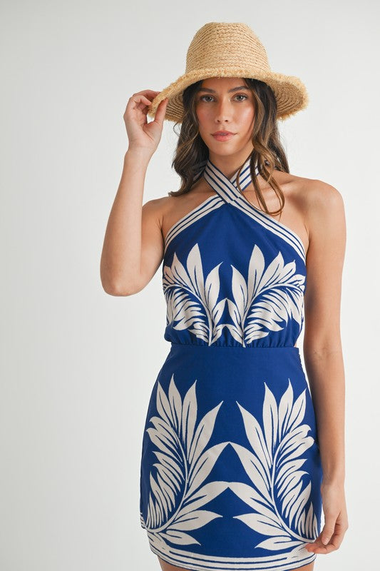 In The Sun Halter Dress