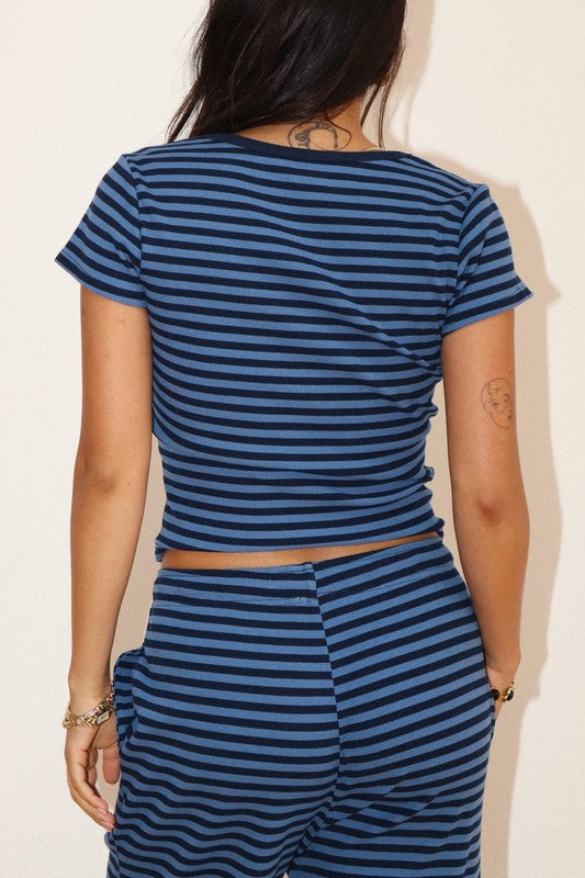 See You Again Striped Top
