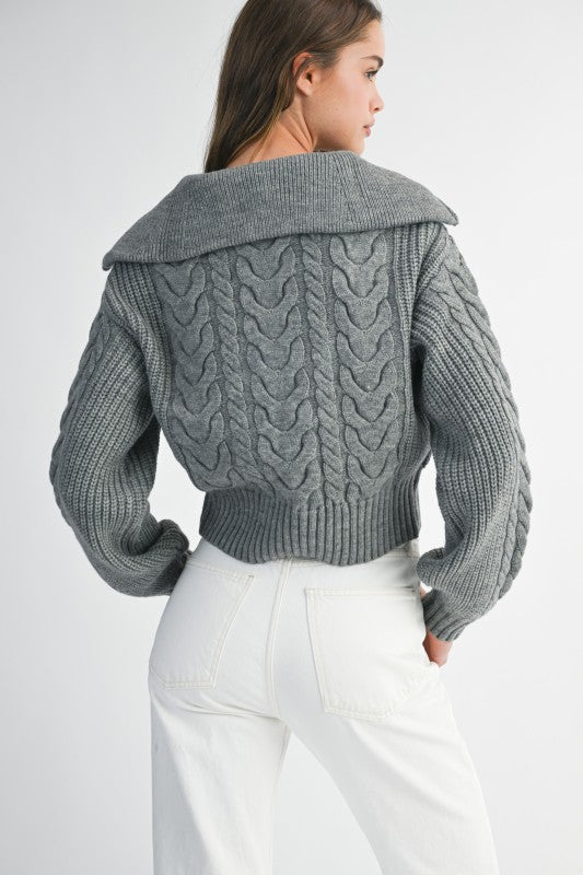 I'll Be Chunky Knit Sweater