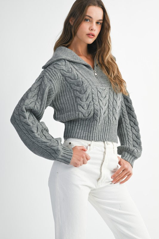 I'll Be Chunky Knit Sweater