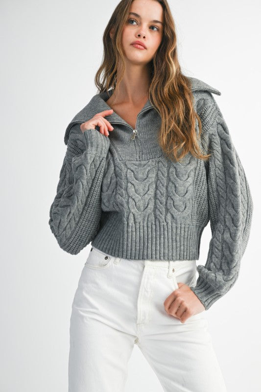 I'll Be Chunky Knit Sweater