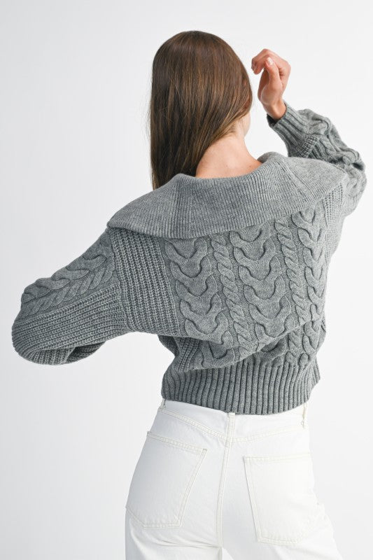 I'll Be Chunky Knit Sweater