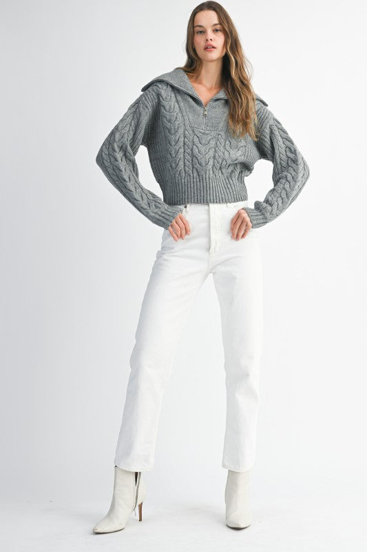 I'll Be Chunky Knit Sweater