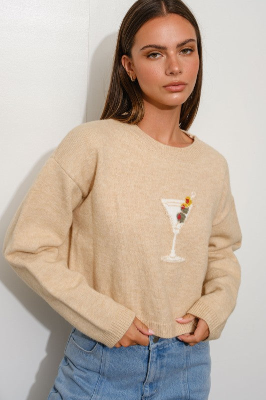 Happy Hour Martini Sweater