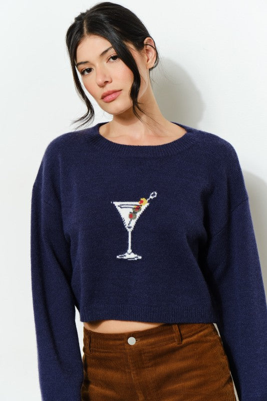 Happy Hour Martini Sweater