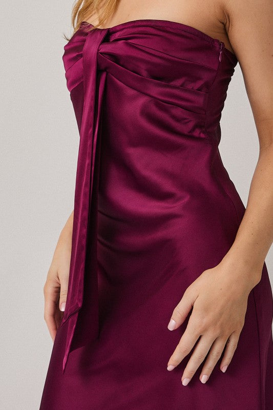 By Your Side Satin Mini Dress