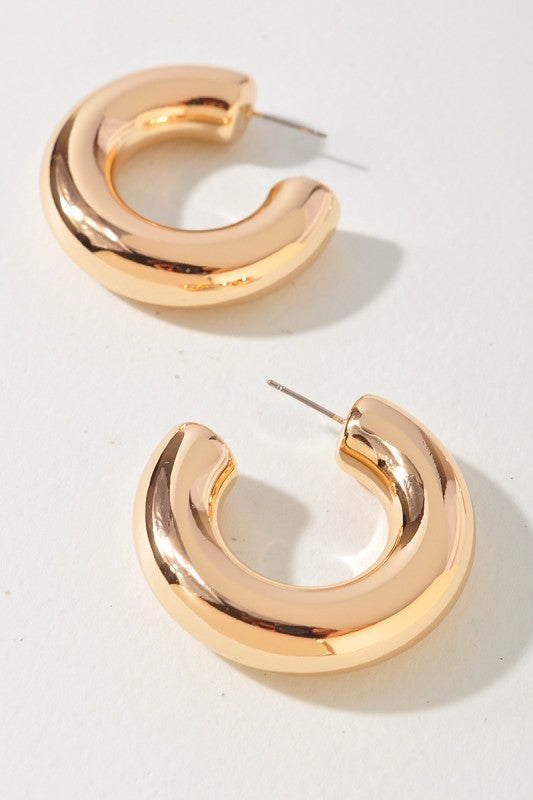 Sleek Hoop Earrings