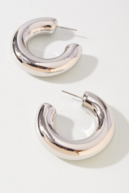 Sleek Hoop Earrings