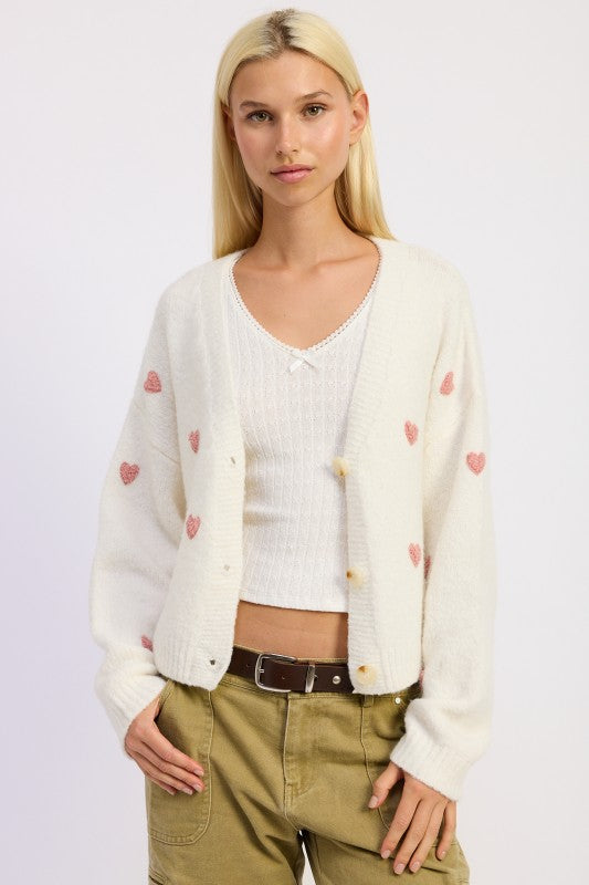 Be Mine Heart Cardigan - Free Shipping!