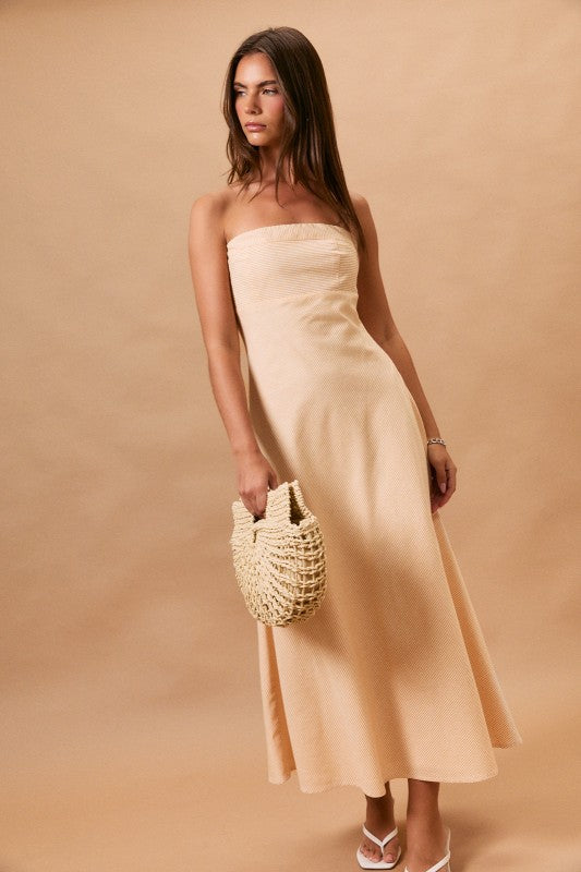 The Elsie Striped Midi Dress