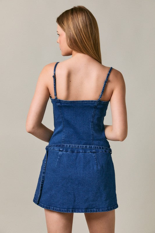 It Girl Denim Romper