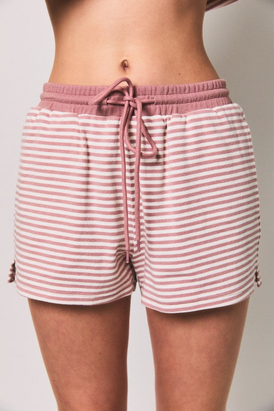 Take It Easy Striped Shorts