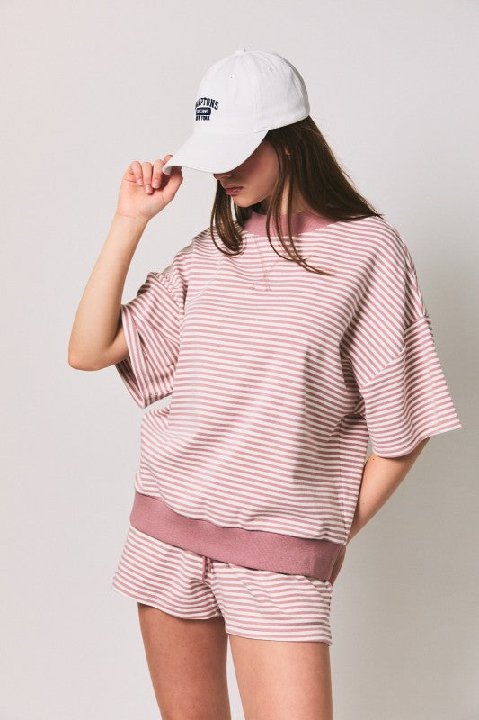 Take It Easy Striped Top