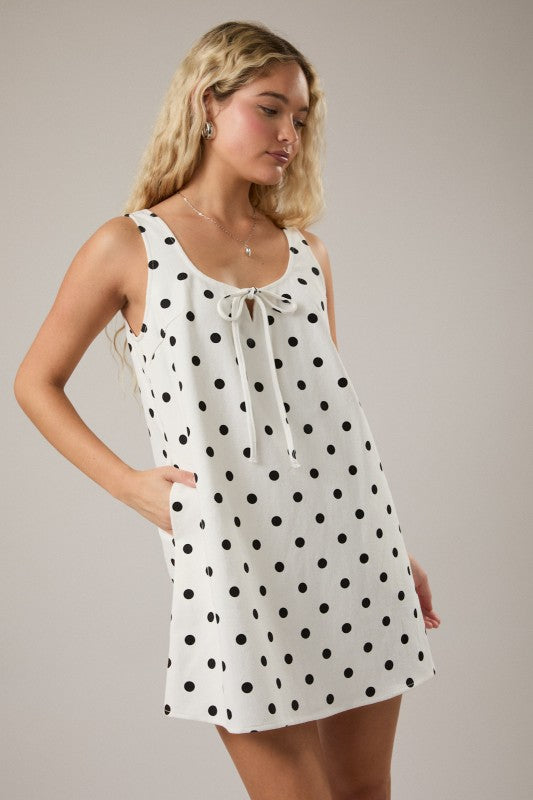 Rein Me In Polka Dot Mini Dress