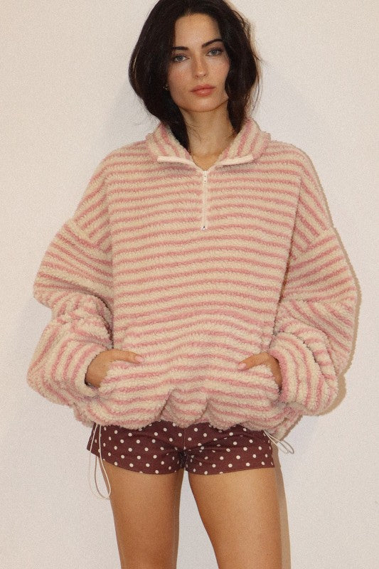 Cozy Days Sherpa Pullover