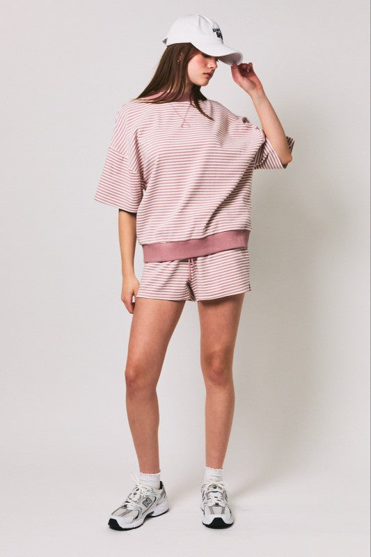 Take It Easy Striped Shorts