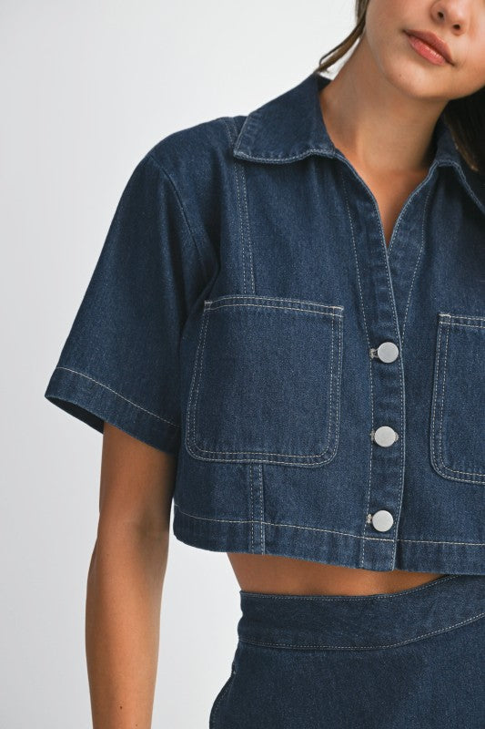 Too Well Denim Top