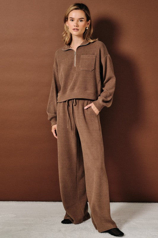 Let’s Stay In Half-Zip Pullover