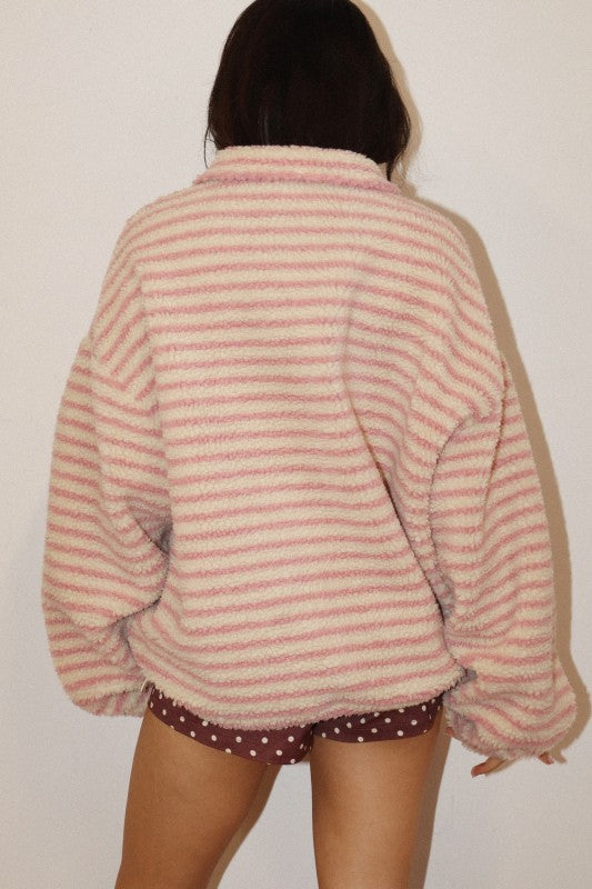 Cozy Days Sherpa Pullover