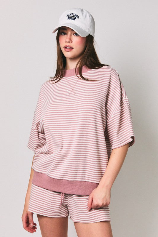 Take It Easy Striped Top