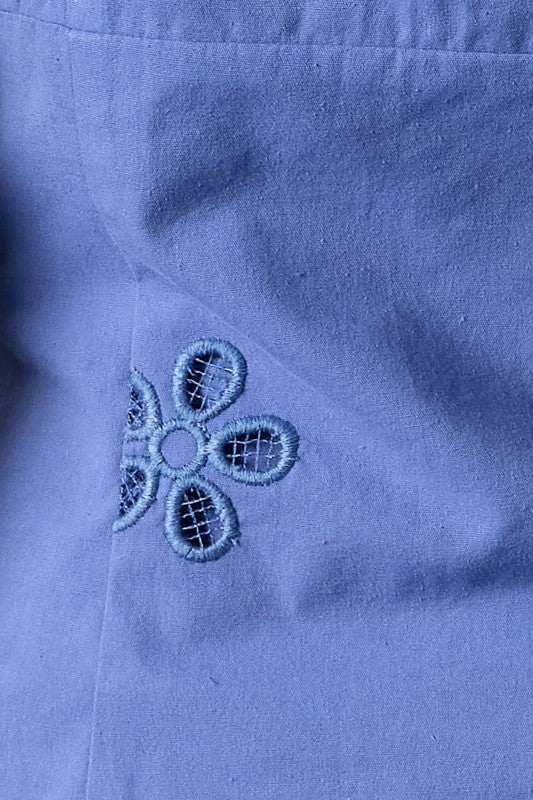 Ocean Eyes Eyelet Top