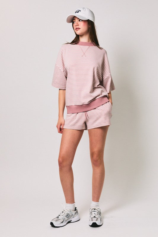 Take It Easy Striped Shorts