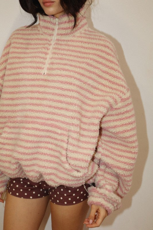 Cozy Days Sherpa Pullover