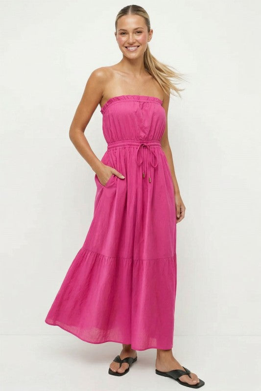 maxi pink summer dress Summer Breeze Maxi Dress