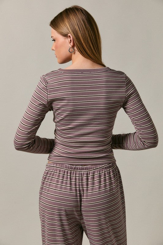 Cozy Day Striped Top