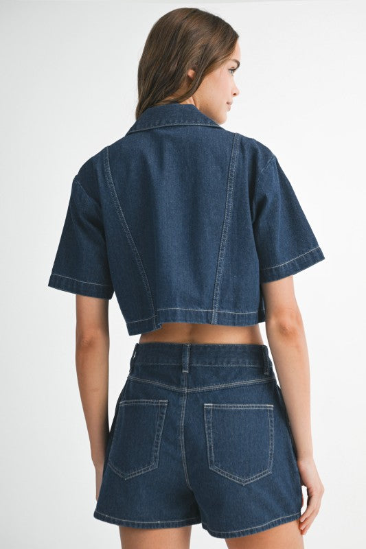 Too Well Denim Skort