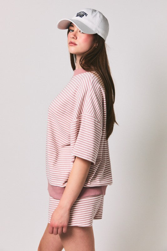 Take It Easy Striped Top