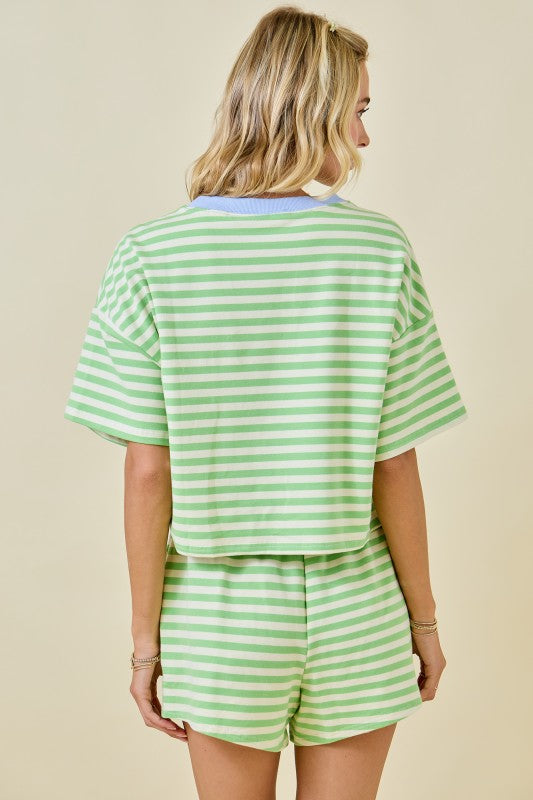 My Way Striped Top