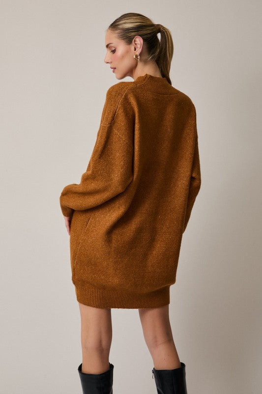Pumpkin Spice Sweater Dress Medium / Dark Brown Pumpkin Spice Sweater Dress Medium / Dark Brown