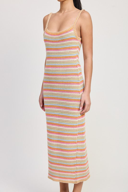 This Way Crochet Midi Dress