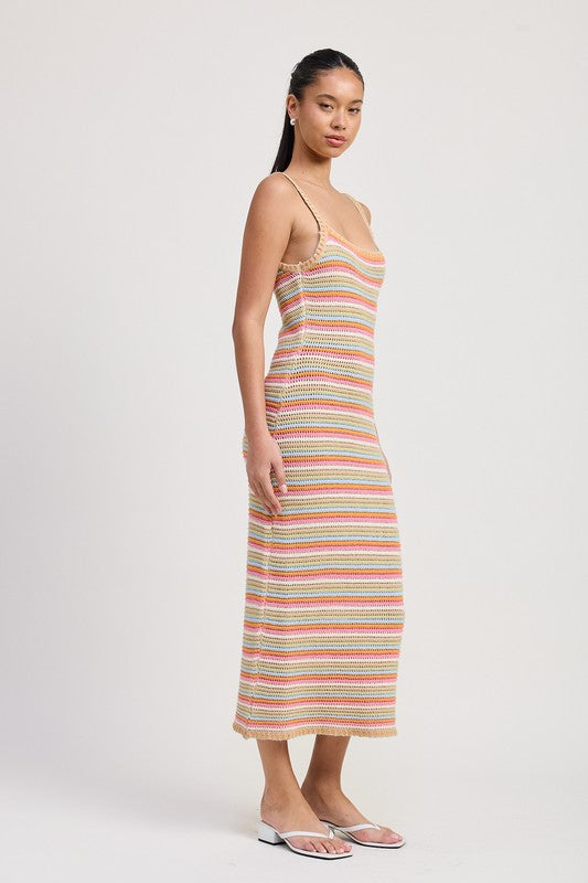 This Way Crochet Midi Dress