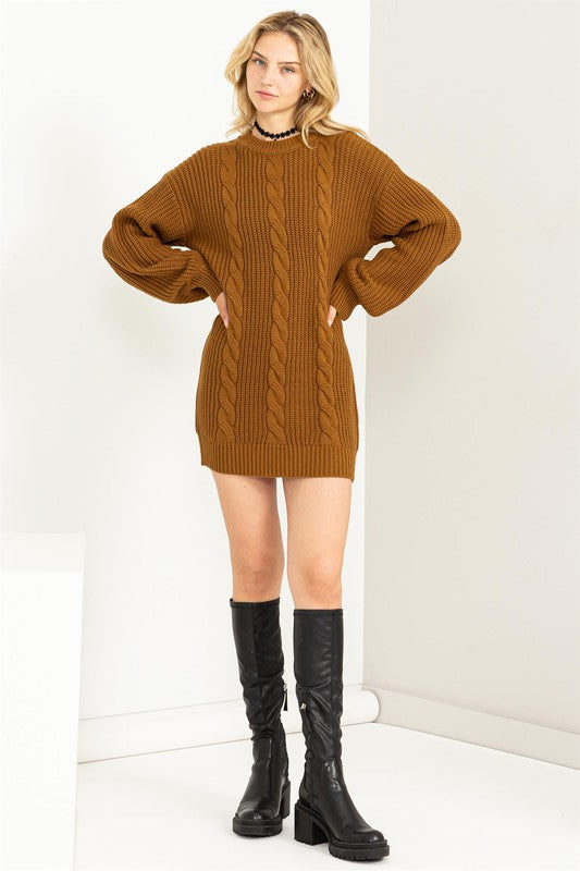 Load image into Gallery viewer, Call Me Back Sweater Dress
