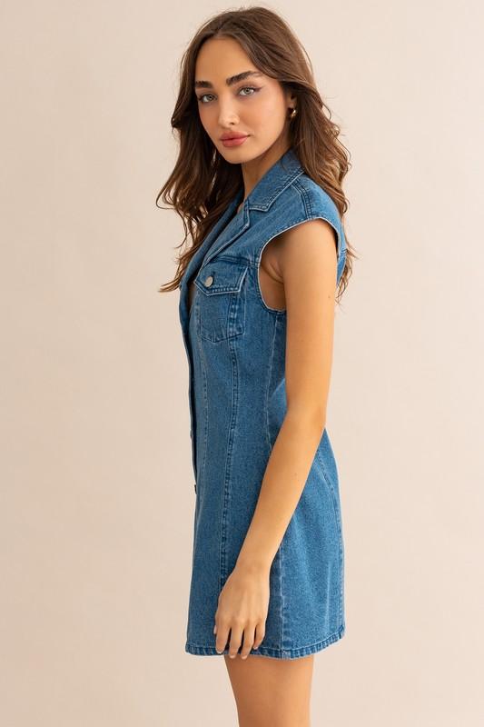 Load image into Gallery viewer, The Gretchen Denim Dress

