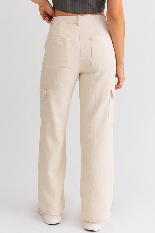 Load image into Gallery viewer, Tell Me Tweed Cargo Pants
